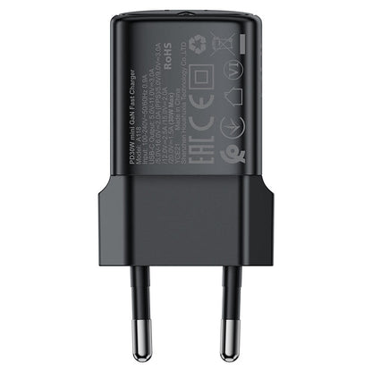 Acefast A118 nettverkslader, 30W, 3A, 1 x USB-C, Svart