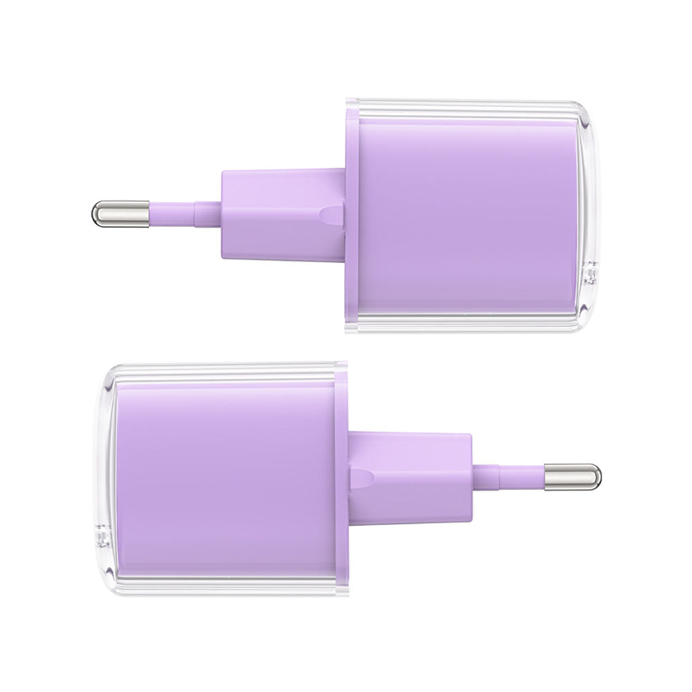 Acefast A53 Sparkling Display nettverkslader, 30W, 3A, 1 x USB-C, Lilla