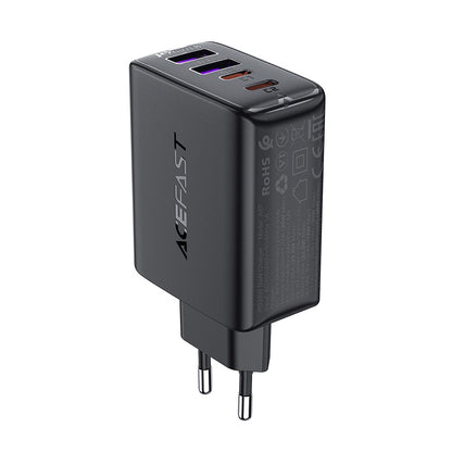 Acefast A61 nettadapter, 45W, 3A, 2 x USB-A - 2 x USB-C, svart
