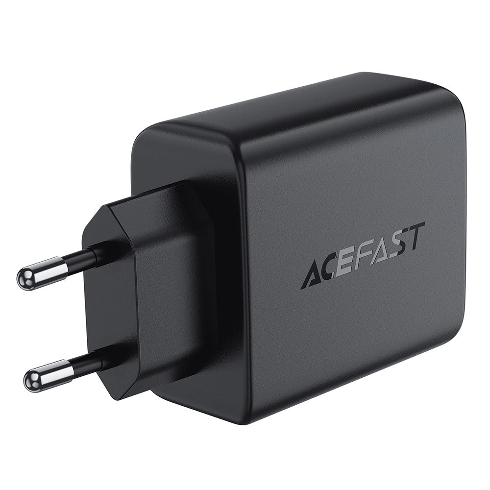 Acefast A61 nettadapter, 45W, 3A, 2 x USB-A - 2 x USB-C, svart
