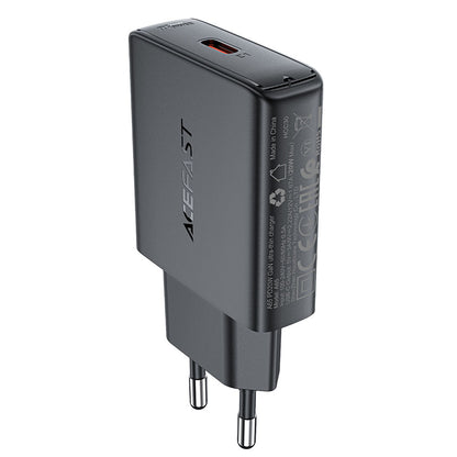 Nettlader Acefast A65, 20W, 3A, 1 x USB-C, Svart