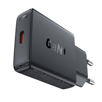 Nettlader Acefast A65, 20W, 3A, 1 x USB-C, Svart