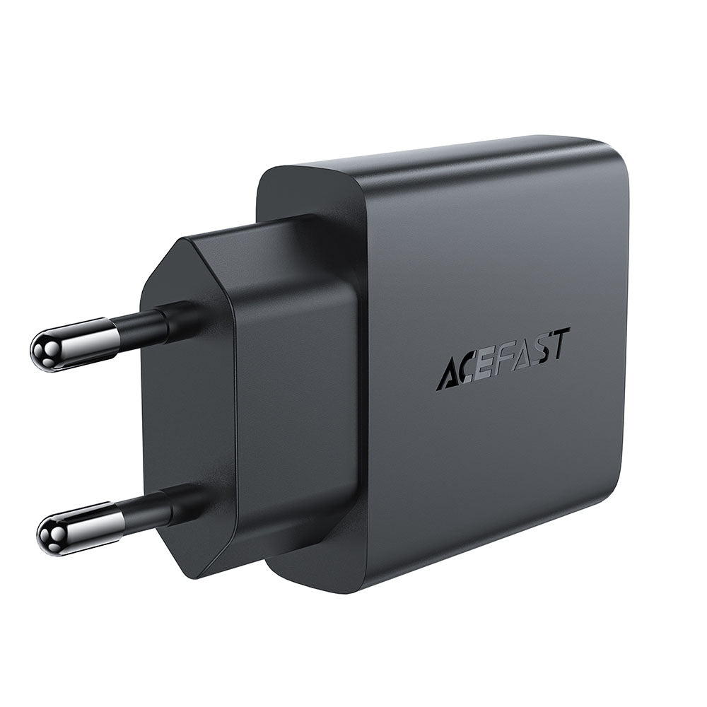 Nettlader Acefast A69, 30W, 3A, 1 x USB-A - 1 x USB-C, Svart
