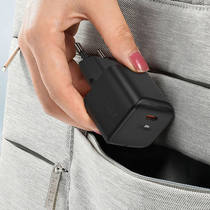 Nettlader Acefast A77, 30W, 3A, 1 x USB-C, Svart