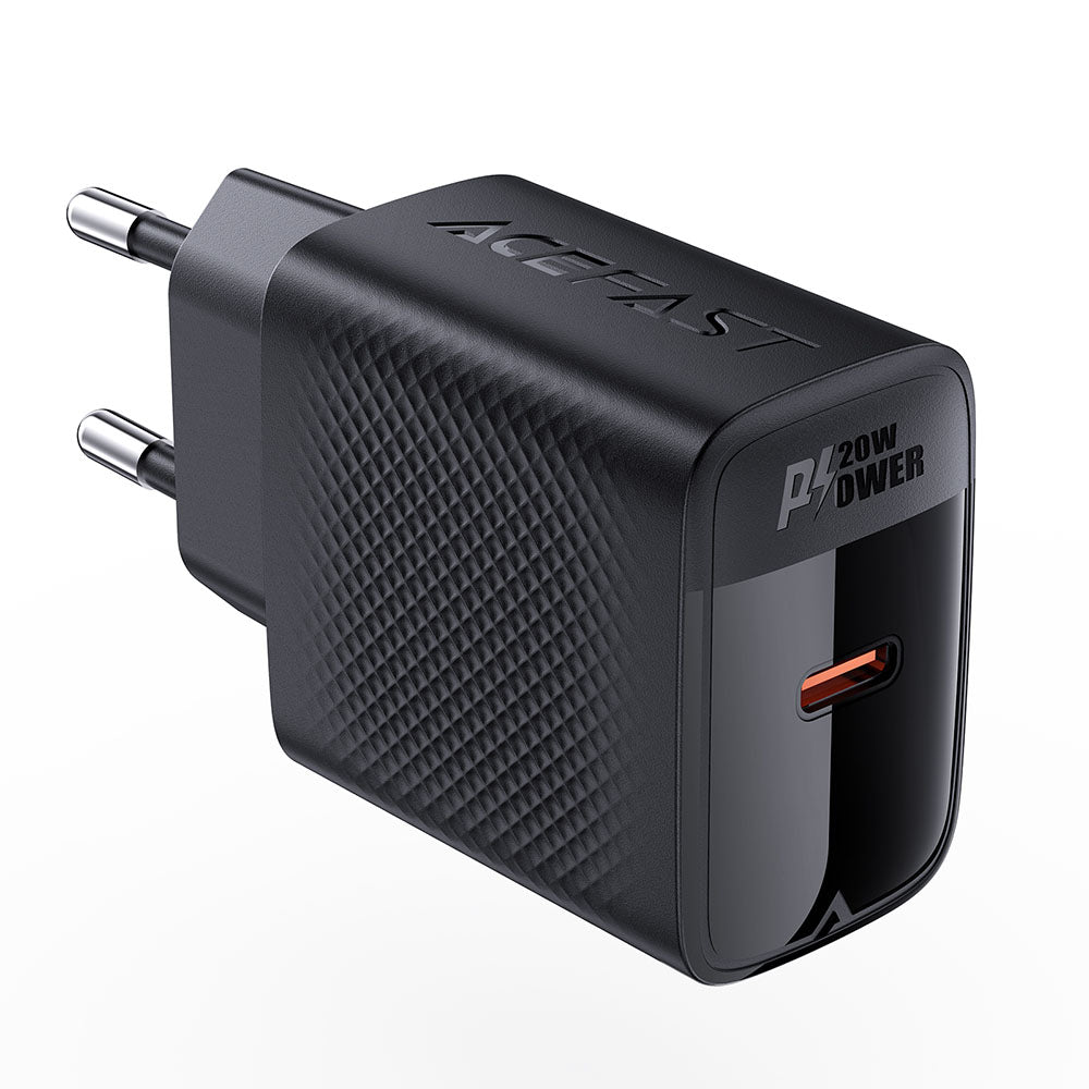 Acefast A82 nettverkslader, 20W, 3A, 1 x USB-C, Svart