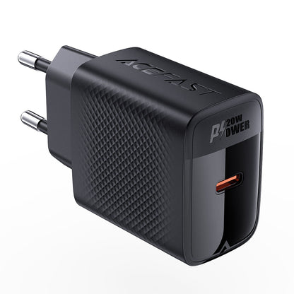 Acefast A82 nettverkslader, 20W, 3A, 1 x USB-C, Svart