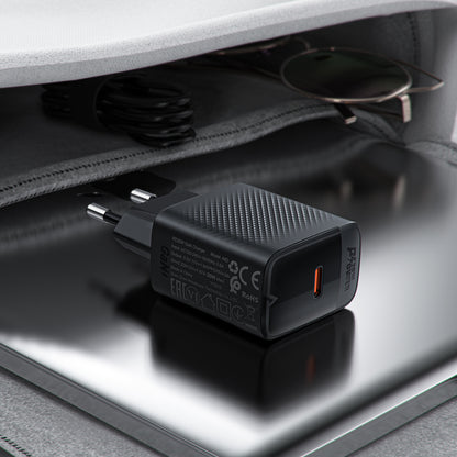 Acefast A82 nettverkslader, 20W, 3A, 1 x USB-C, Svart