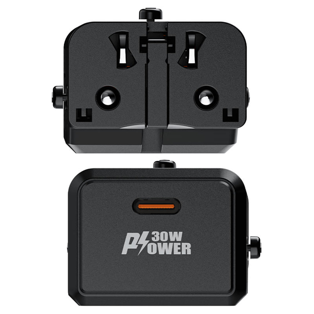 Acefast Z7 Travel nettverkslader, 30W, 3A, 1 x USB-C, Svart