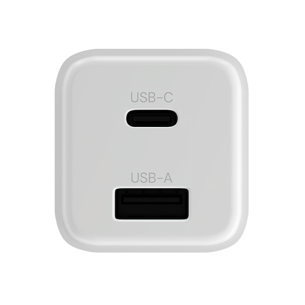 Allity Nettlader. ATC-01-30WAC Mini, 30W, 3A, 1 x USB-A - 1 x USB-C, Hvit