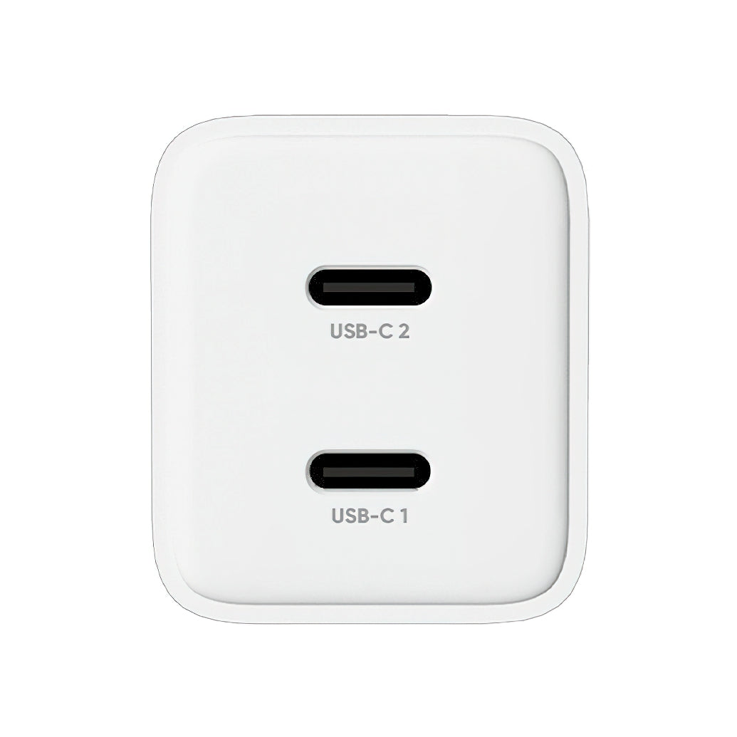 Allity Nettlader. ATC-01-45WCC Fast, 45W, 3A, 2 x USB-C, Hvit