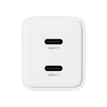 Allity Nettlader. ATC-01-45WCC Fast, 45W, 3A, 2 x USB-C, Hvit