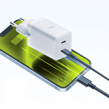 Allity Nettlader. ATC-01-45WCC Fast, 45W, 3A, 2 x USB-C, Hvit