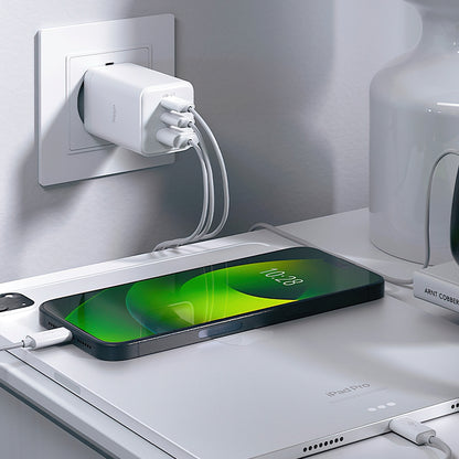 Allity Nettlader. ATC-01-65WACC Fast, 65W, 3.25A, 1 x USB-A - 2 x USB-C, Hvit