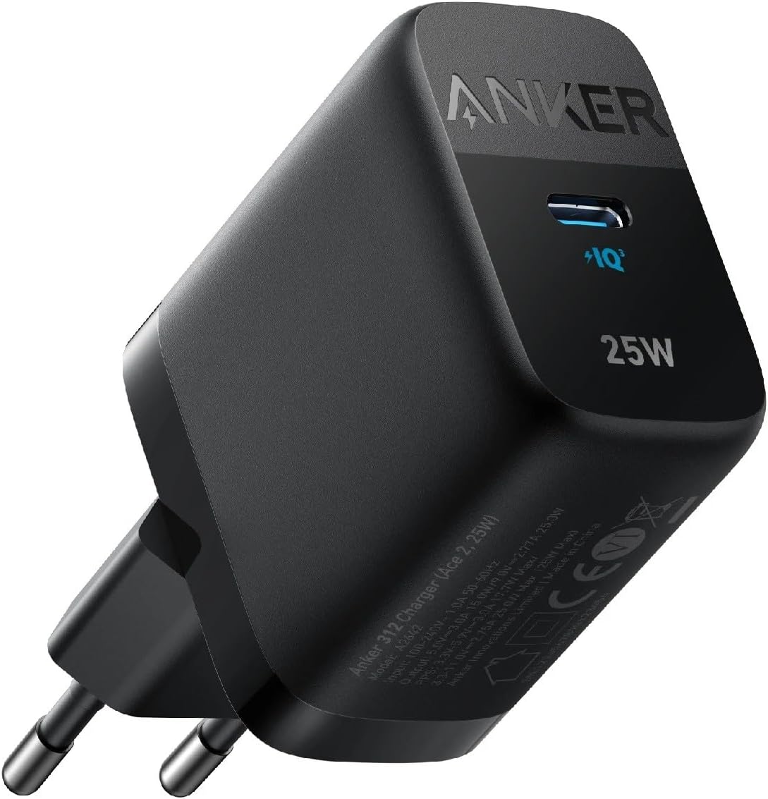 Anker 312 Ace nettadapter, 25W, 1 x USB-C, svart A2642G11