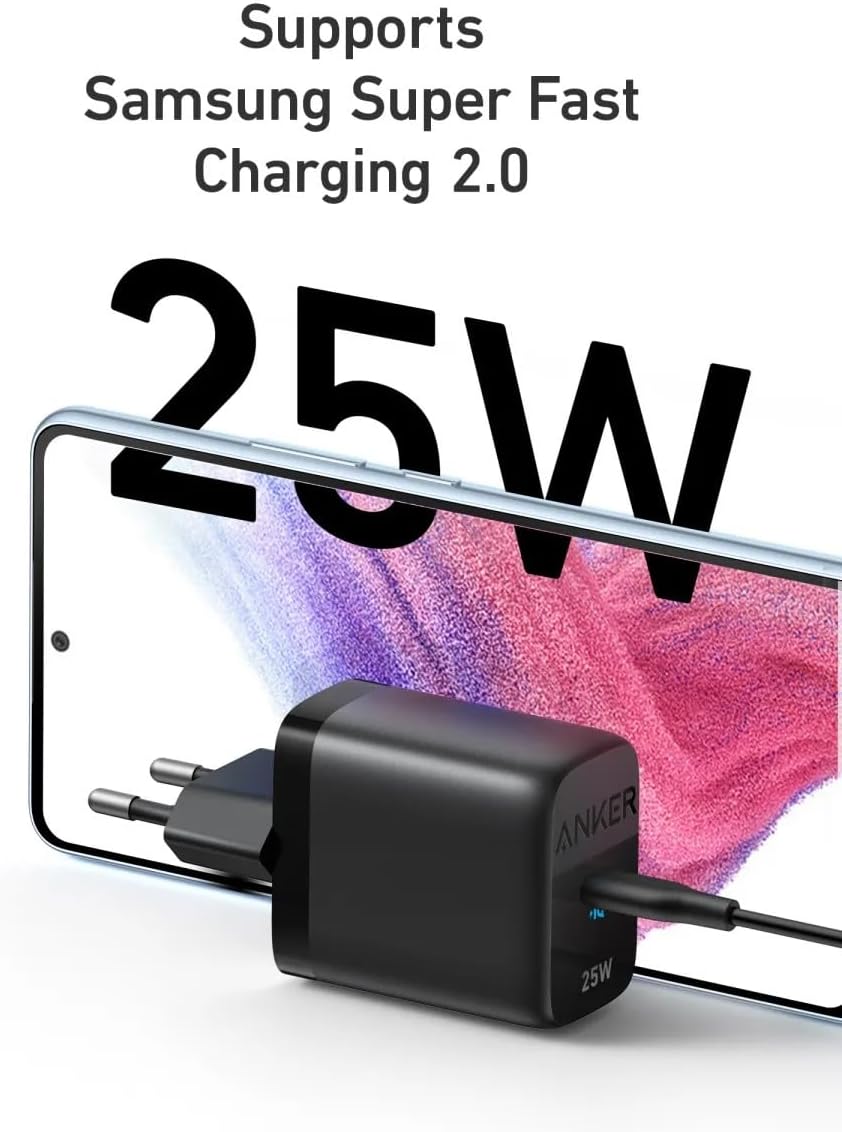 Anker 312 Ace nettadapter, 25W, 1 x USB-C, svart A2642G11