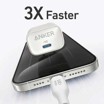 Nettverkslader Anker 511 Nano 4, 30W, 3A, 1 x USB-C, Hvit A2337G21 