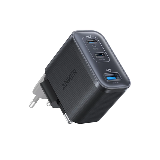 Anker Nano nettverkslader, 70W, 3.5A, 1 x USB-A - 2 x USB-C, Svart A121AL11