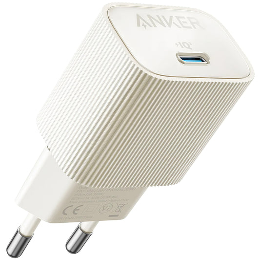 Nettverkslader Anker 511 Nano 4, 30W, 3A, 1 x USB-C, Hvit A2337G21 