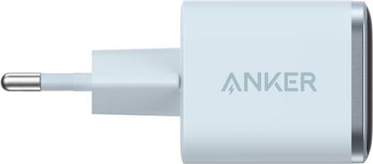 Anker Nano Display Nettlader, 45W, 3A, 1 x USB-C, Blå A121DG31