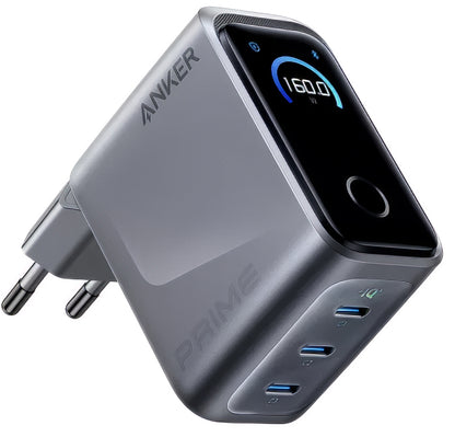 Anker Prime Nettlader, 160W, 5.36A, 3 x USB-C, Grå A2687341