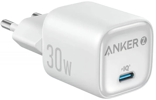 Anker Zolo Nettlader, 30W, 3A, 1 x USB-C, Hvit A2698G21