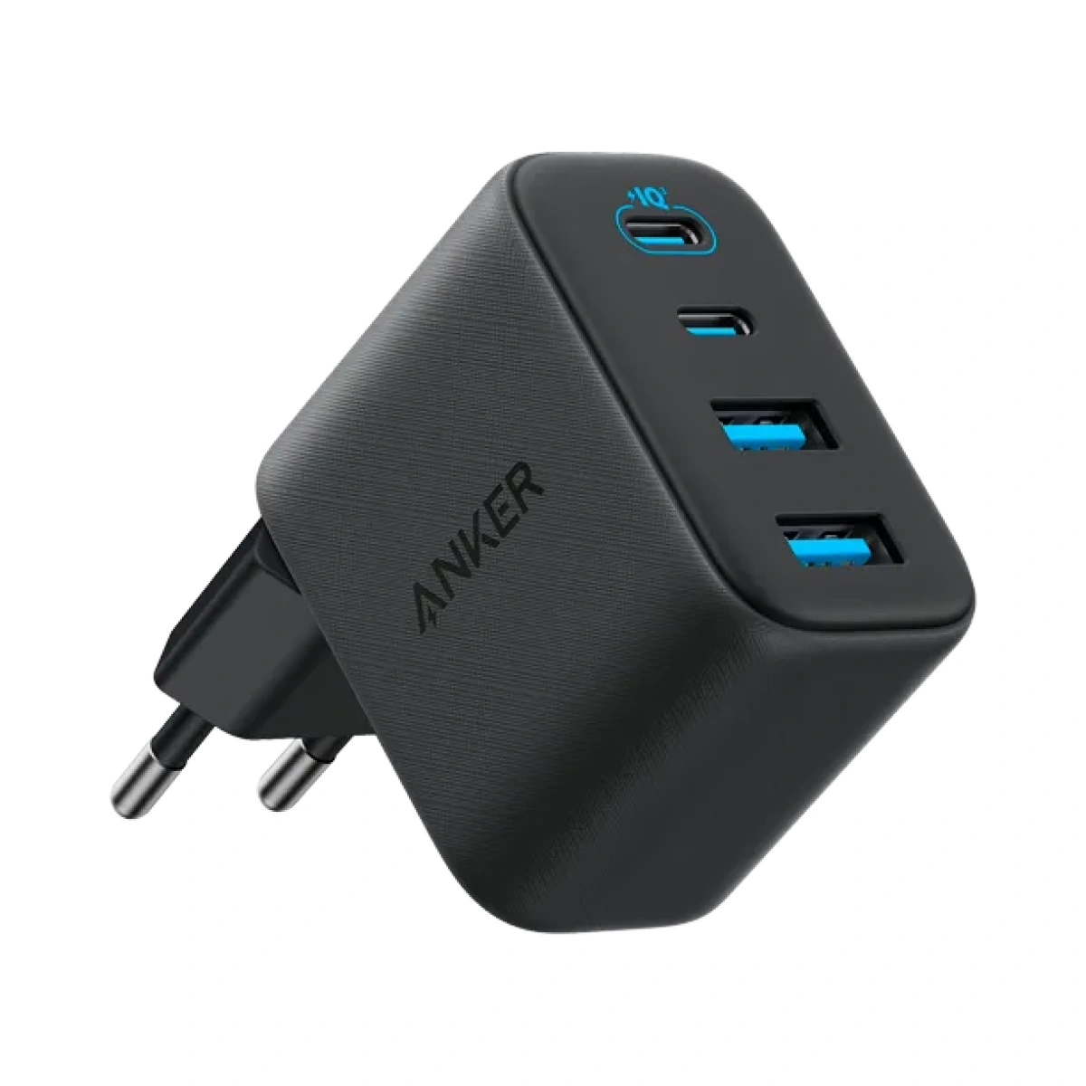 Anker Zolo Nettlader, 50W, 3A, 2 x USB-A - 2 x USB-C, Svart