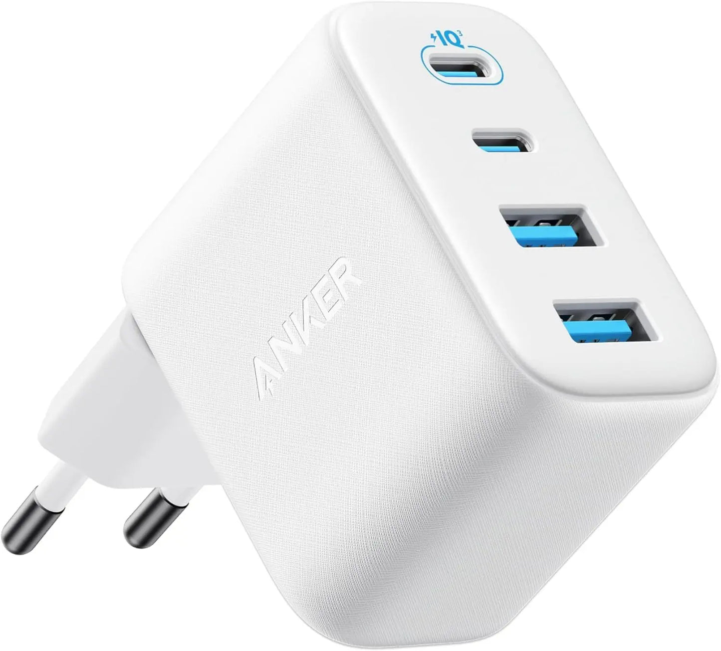 Anker Zolo Nettlader, 50W, 3A, 2 x USB-A - 2 x USB-C, Hvit
