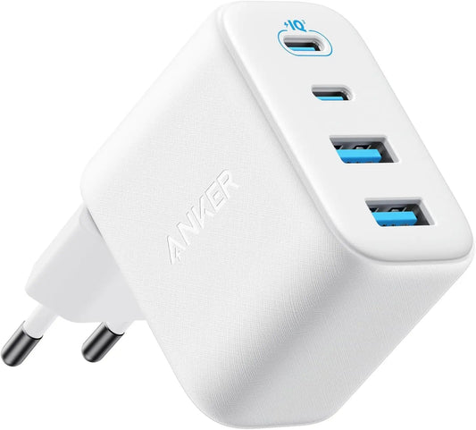 Anker Zolo Nettlader, 50W, 3A, 2 x USB-A - 2 x USB-C, Hvit