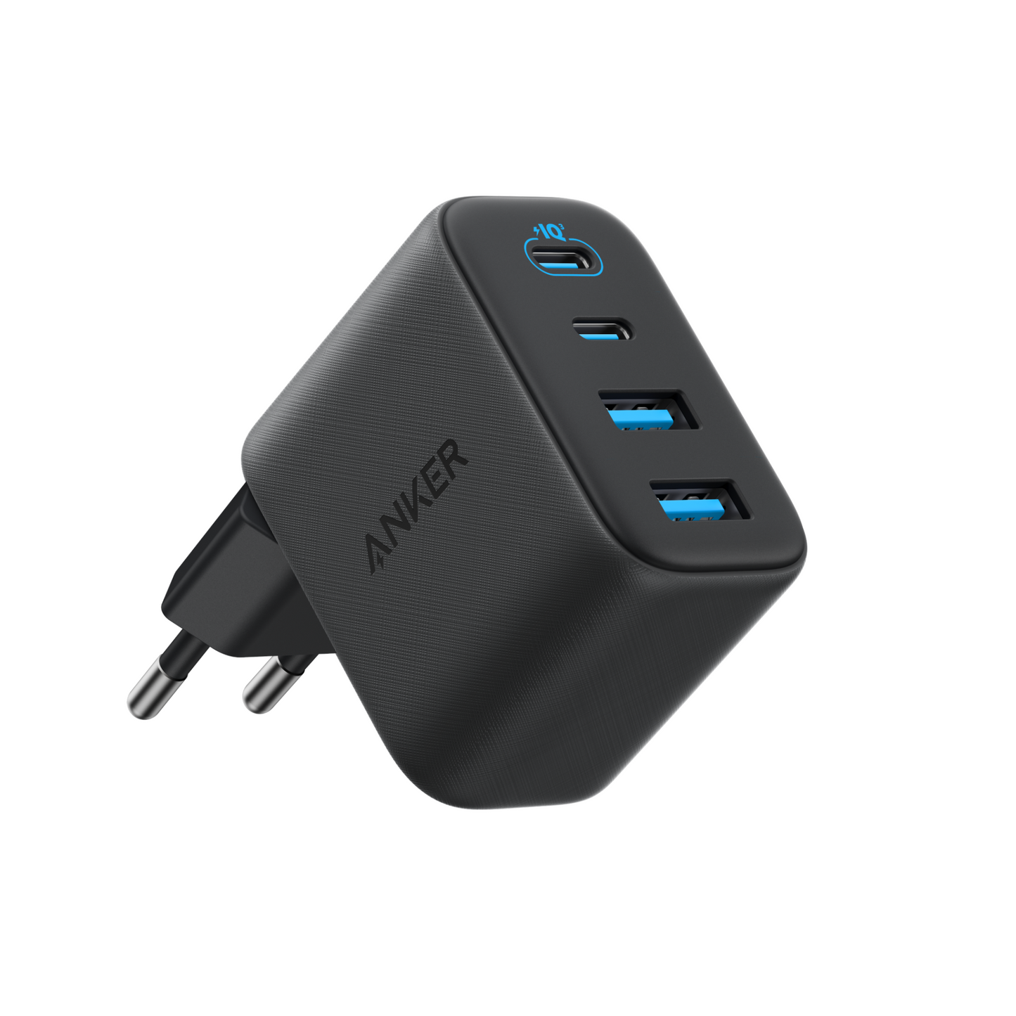 Anker Zolo Nettlader, 50W, 3A, 2 x USB-A - 2 x USB-C, Svart A121EG11