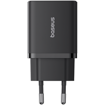 Baseus Cube Nettlader, 20W, 3A, 1 x USB-A - 1 x USB-C, Svart P10111403113-00
