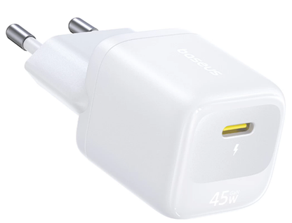 Baseus EnerFill FN22 nettverkslader, 45 W, 3 A, 1 x USB-C, hvit E0123301