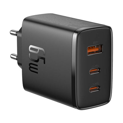 Baseus OS-Cube Pro nettverkslader, 65W, 3.25A, 1 x USB-A - 2 x USB-C, Svart P10152301113-00