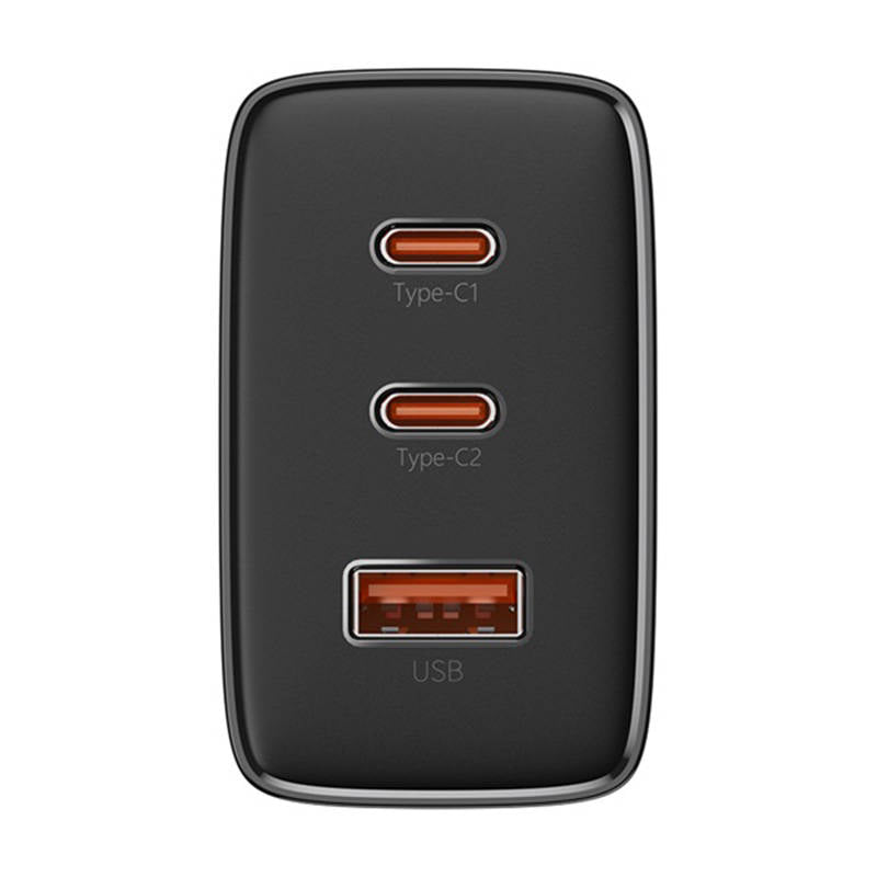 Baseus OS-Cube Pro nettverkslader, 65W, 3.25A, 1 x USB-A - 2 x USB-C, Svart P10152301113-00