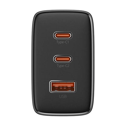Baseus OS-Cube Pro nettverkslader, 65W, 3.25A, 1 x USB-A - 2 x USB-C, Svart P10152301113-00