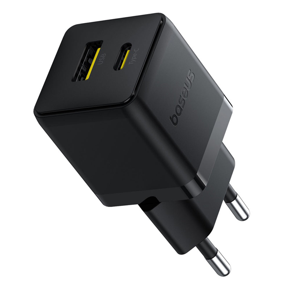 Baseus Palm nettverkslader, 30W, 3A, 1 x USB-A - 1 x USB-C, Svart P1011160A113-00
