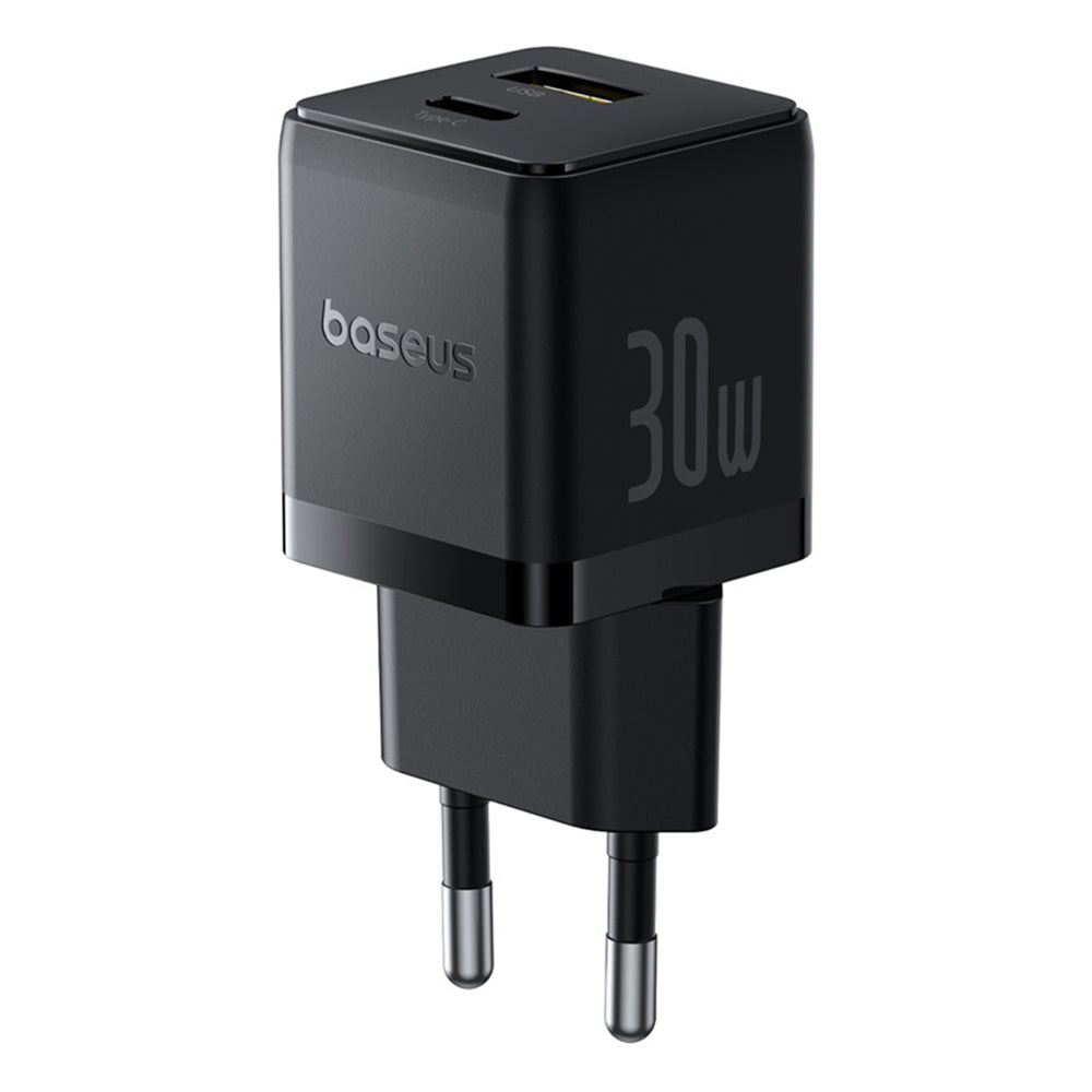 Baseus Palm nettverkslader, 30W, 3A, 1 x USB-A - 1 x USB-C, Svart P1011160A113-00