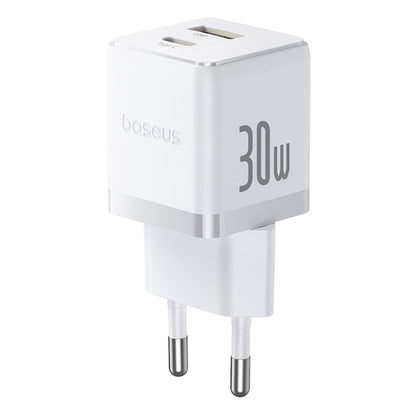 Baseus Palm nettverkslader, 30W, 3A, 1 x USB-A - 1 x USB-C, Hvit P1011160A213-00