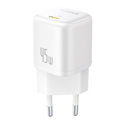 Baseus PicoGo Nettlader, 45W, 3A, 1 x USB-C, Hvit P10176800213-00
