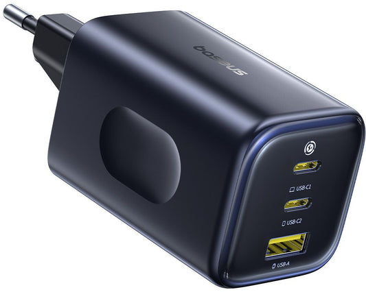 Baseus PicoGo AE11 Nettadapter, 100W, 1 x USB-A - 2 x USB-C, Svart E0121400