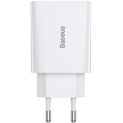 Nettlader Baseus Speed Mini, 20W, 3A, 1 x USB-C, Hvit CCFS-SN02