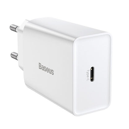 Nettlader Baseus Speed Mini, 20W, 3A, 1 x USB-C, Hvit CCFS-SN02