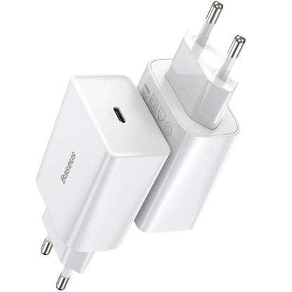 Nettlader Baseus Speed Mini, 20W, 3A, 1 x USB-C, Hvit CCFS-SN02