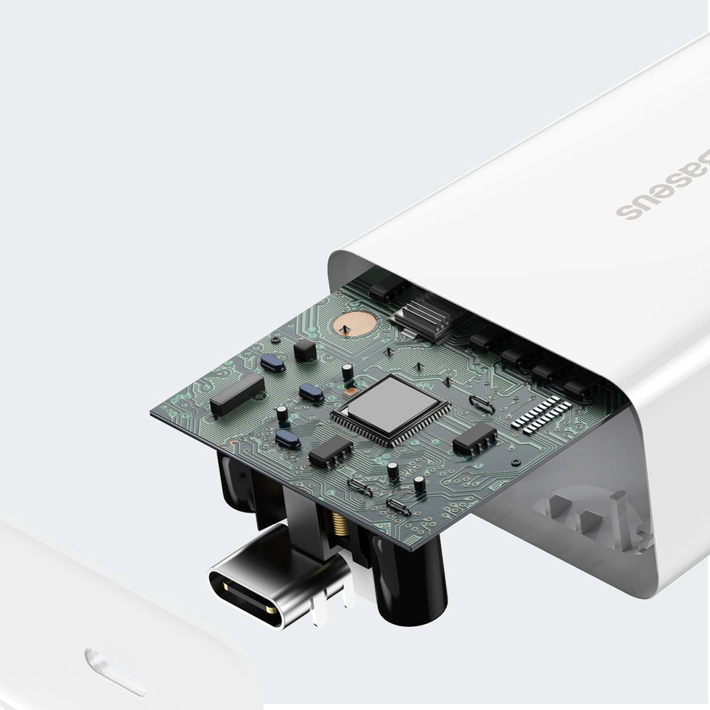 Nettlader Baseus Speed Mini, 20W, 3A, 1 x USB-C, Hvit CCFS-SN02