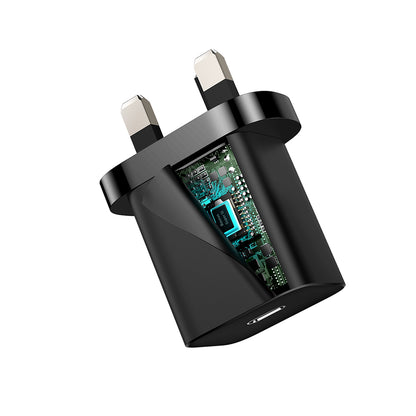 Baseus Super Si UK nettverkslader, 20W, 3A, 1 x USB-C, Svart CCSUP-K01