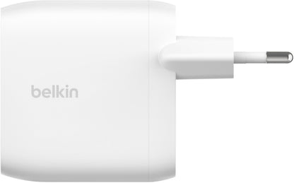 Belkin BoostCharge Pro Dual nettadapter, 60W, 3A, 2 x USB-C, hvit WCB010vfWH