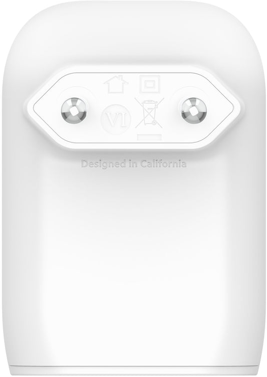 Belkin BoostCharge Dual Nettlader, 37W, 3A, 1 x USB-A - x USB-C, Hvit WCB007vfWH