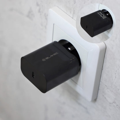 Blavec BC-14 nettadapter, 30 W, 3 A, 1 x USB-C, svart