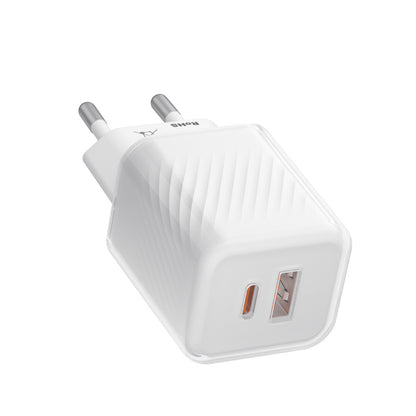 Blueo Nettlader, 35W, 3A, 1 x USB-A - 1 x USB-C, Hvit