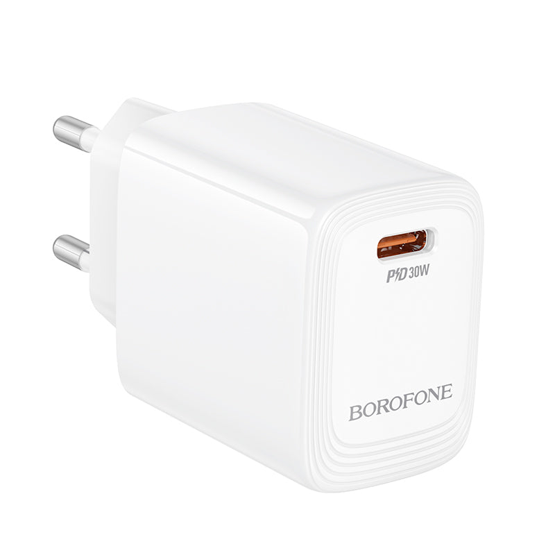 Borofone BN28 Fuente nettverkslader, 30W, 3A, 1 x USB-C, Hvit