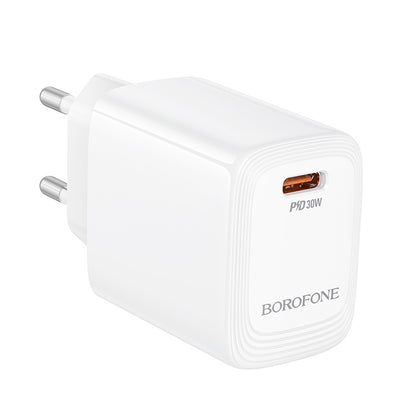 Borofone BN28 Fuente nettverkslader, 30W, 3A, 1 x USB-C, Hvit